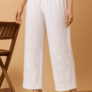 Leggfine's Lucknavi Chikankari Handwork Palazzo for women